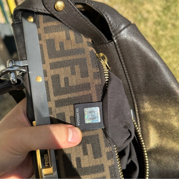 Fendi Large Brown and Gold Ombré Peekaboo Bag - Picture 11 of 11